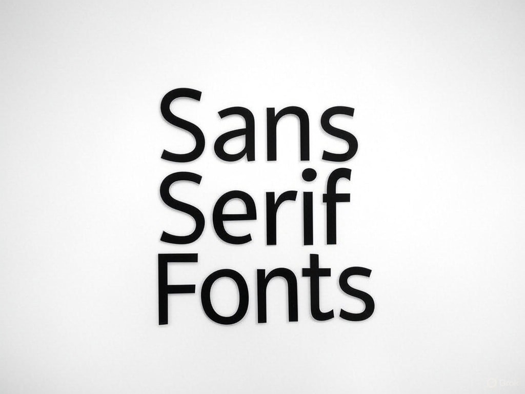 Sans Serif Font.