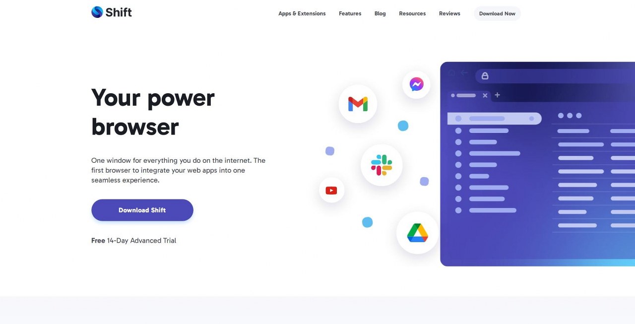 Shift homepage.