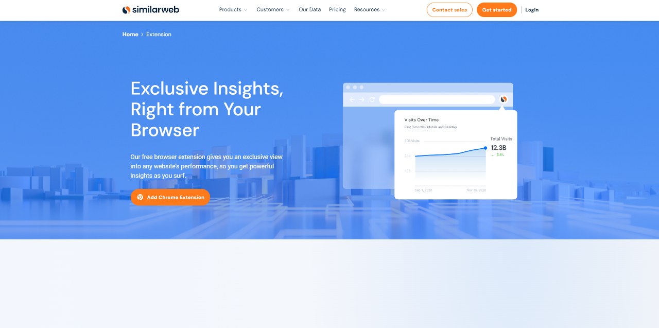 SimilarWeb's website.