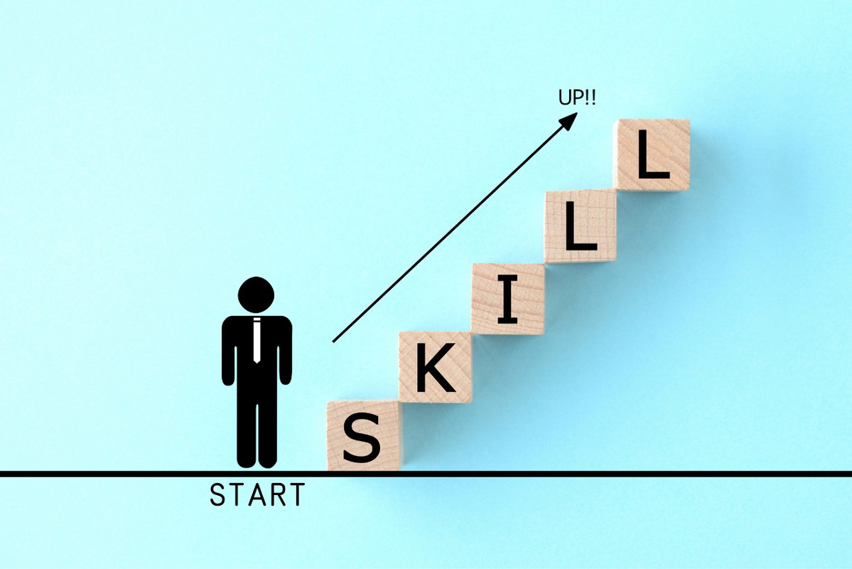 Skill up concept.