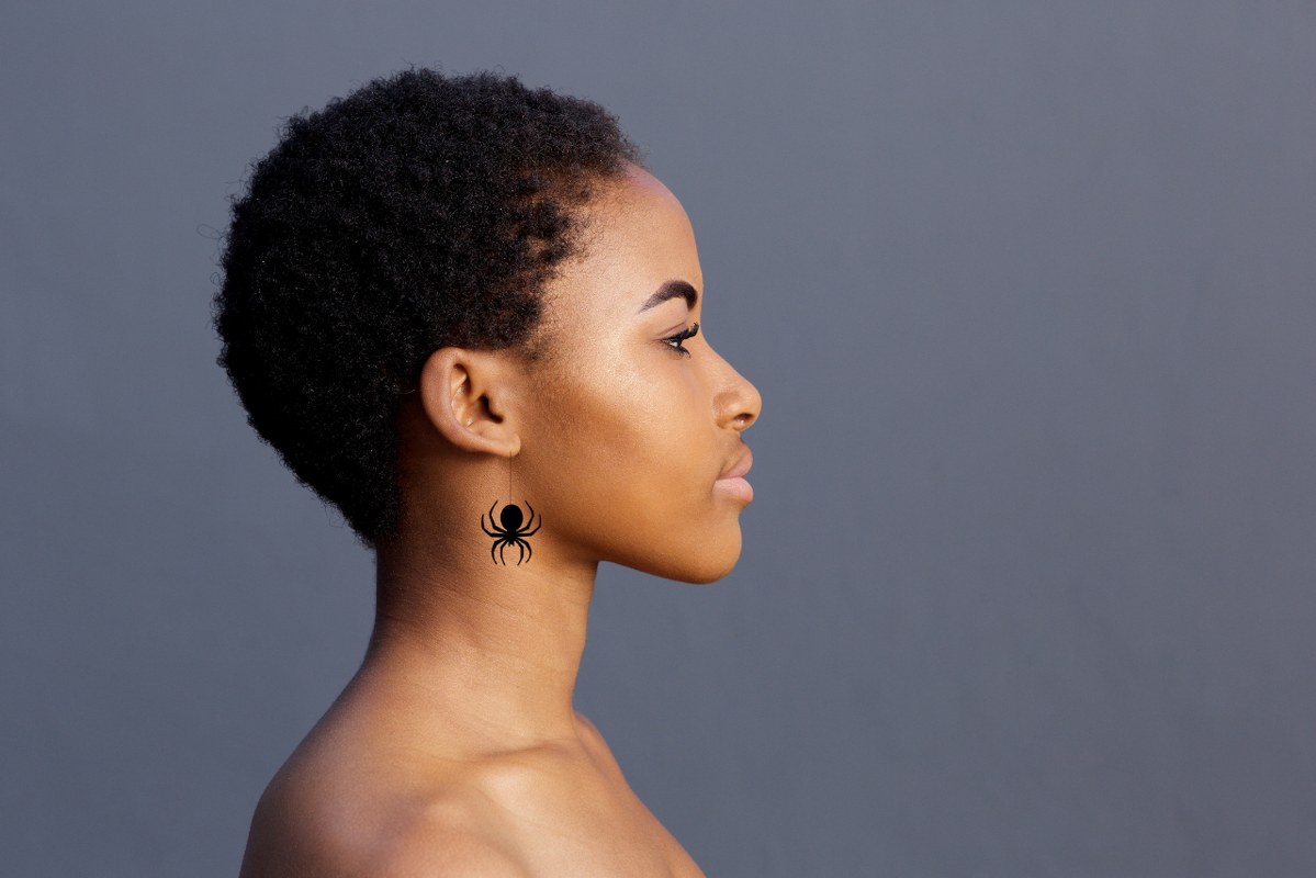 Spider earring.