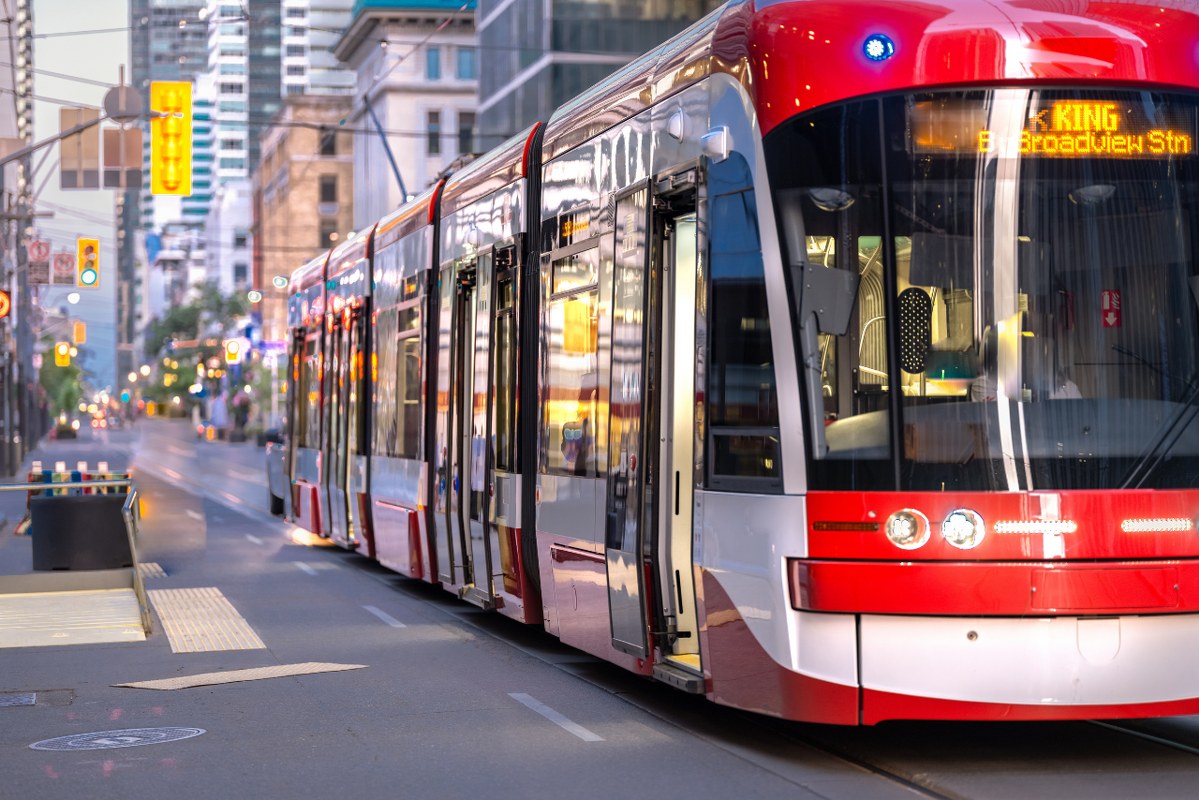 Street Car (Public Transit) - Downtown Toronto.