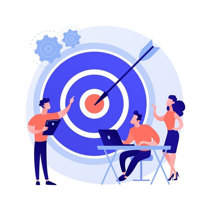 Target orientation illustration.