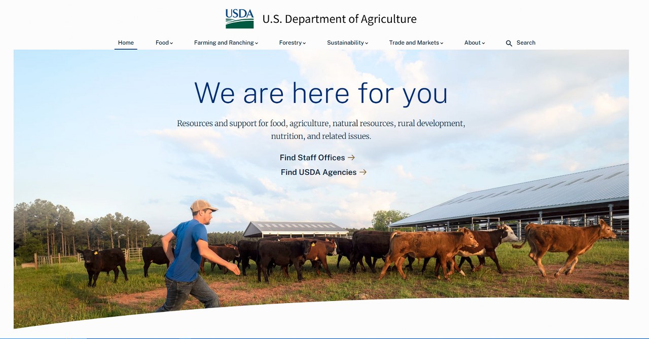 The USDA website.