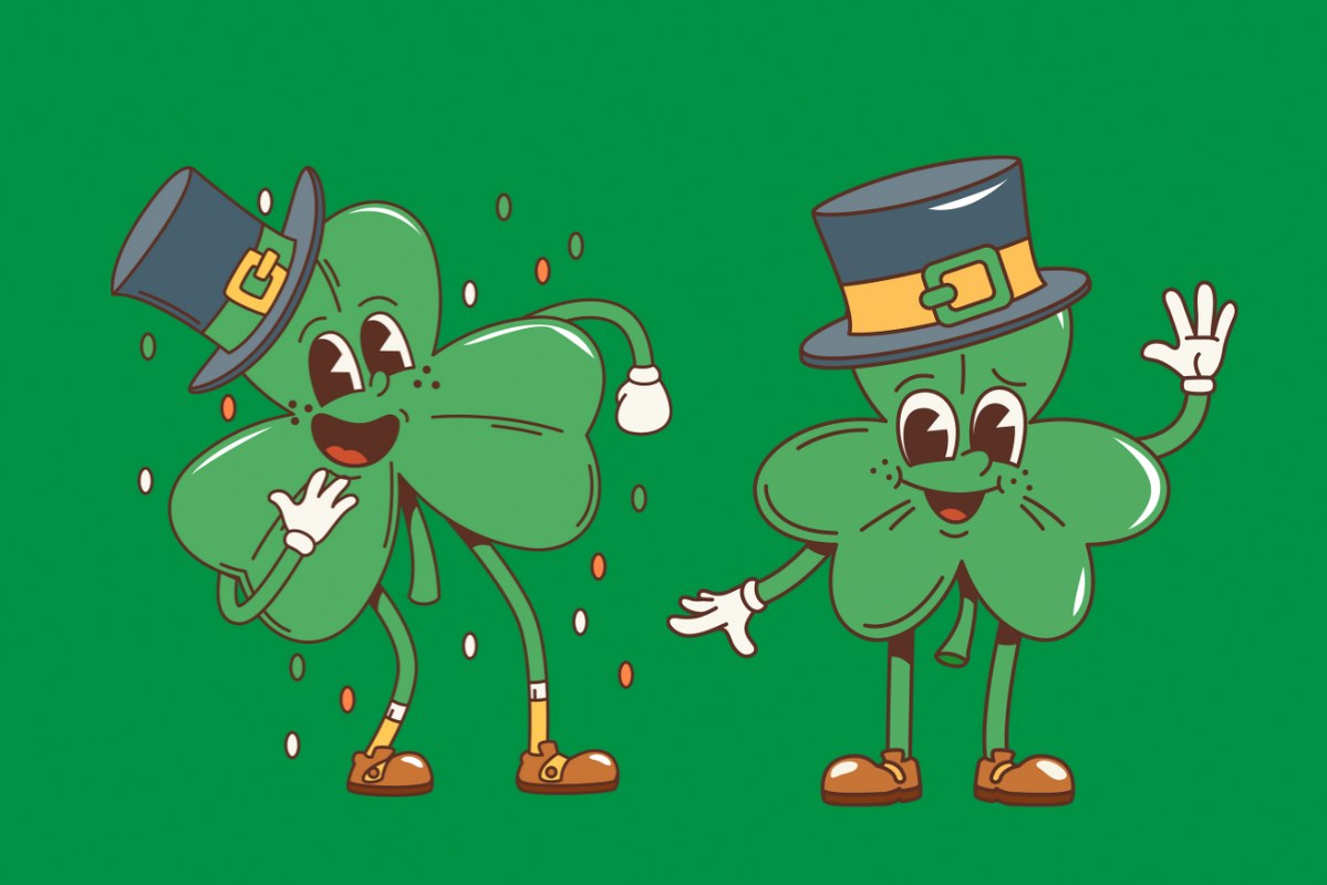 Two Dancing shamrocks.