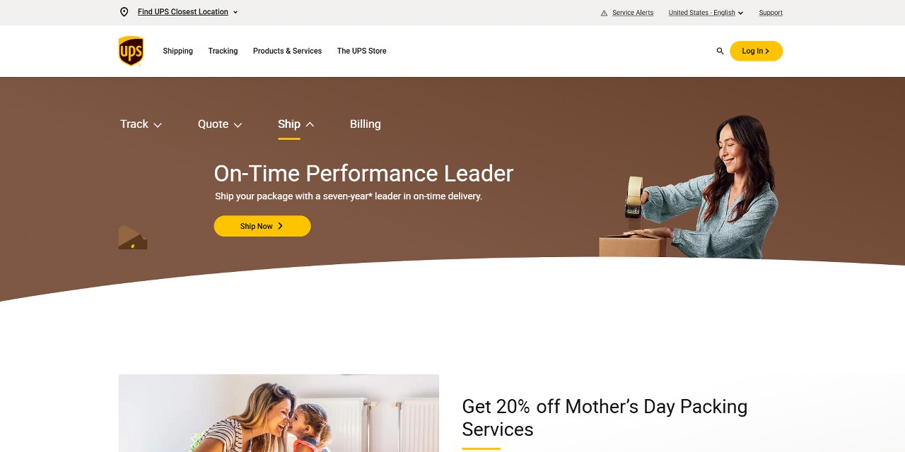 UPS website.