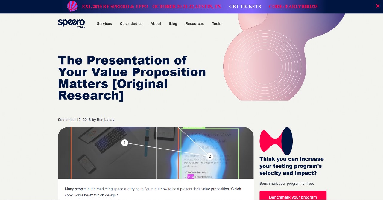 Value proposition research.