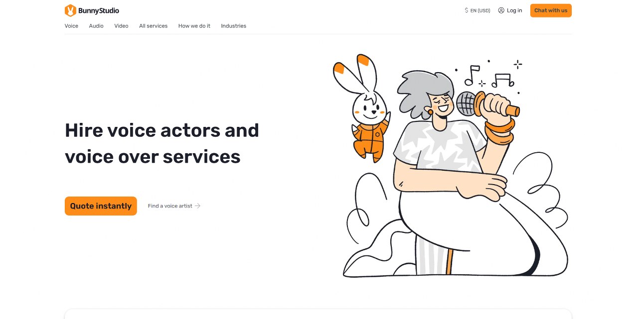 Voice Bunny's website.
