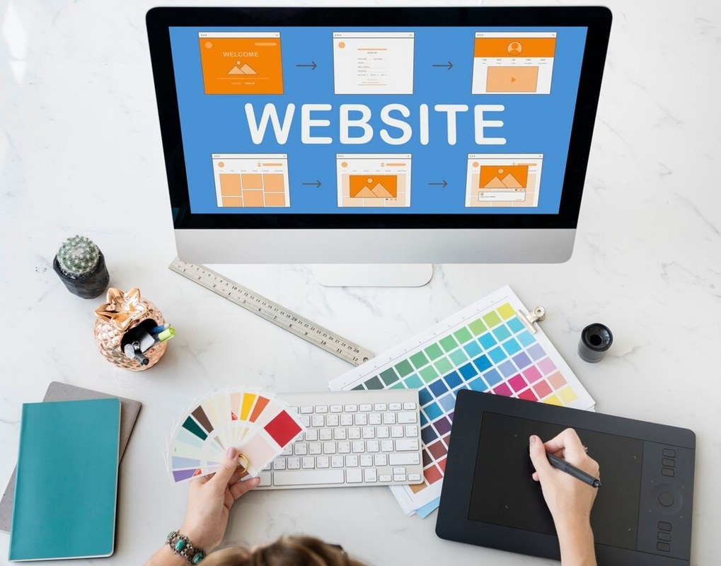 Web template website design concept.