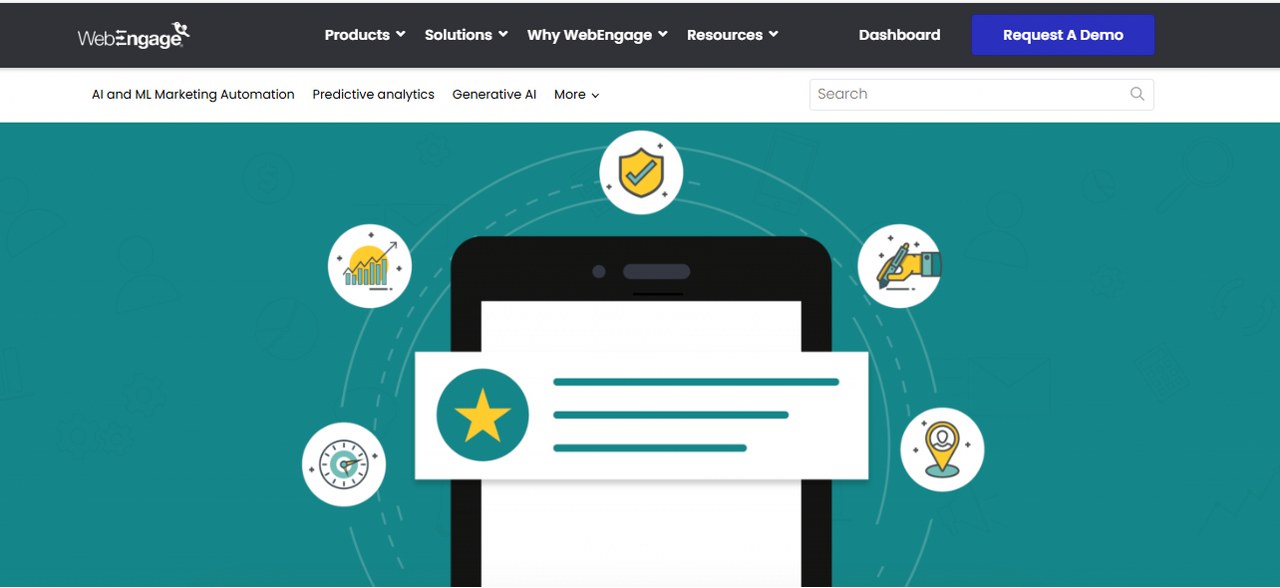 WebEngage website