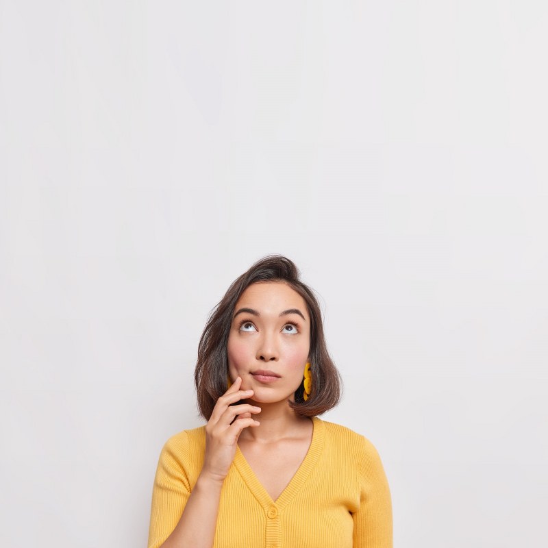 Woman is asking.