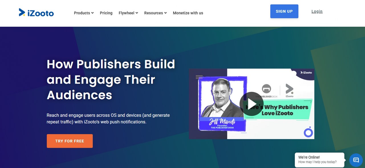 iZooto website