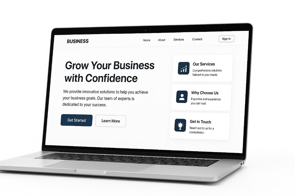 A business website.