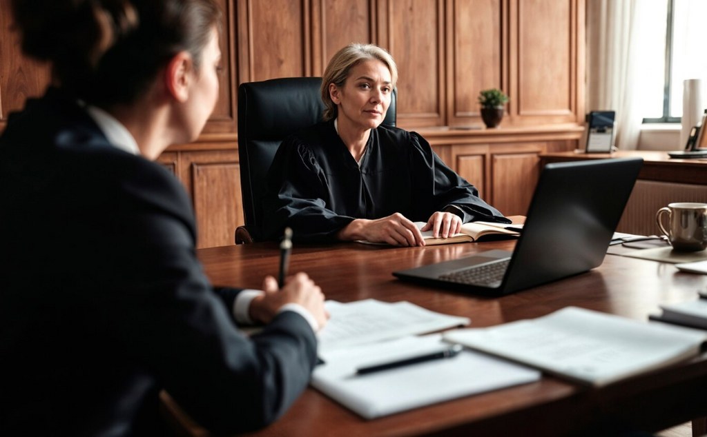 A judge in a court of law.