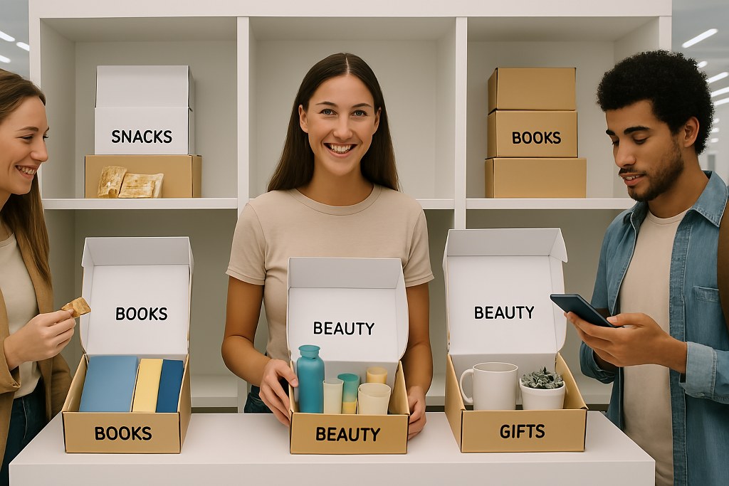A pop-up shop offering samples.