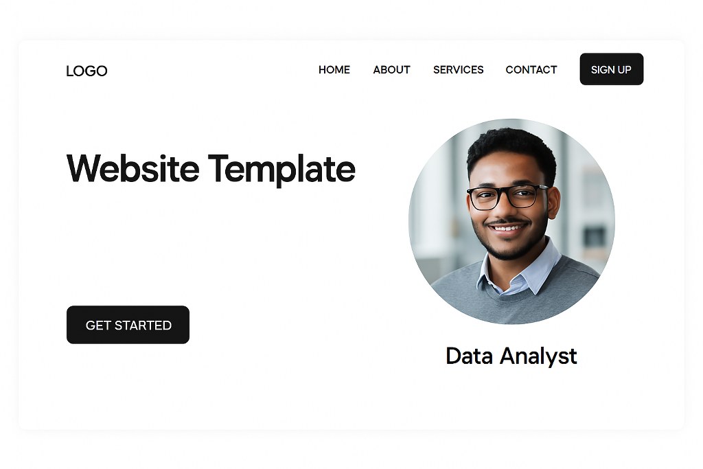 A professional website template.