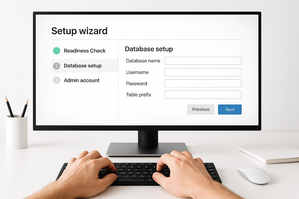 A sample setup wizard.