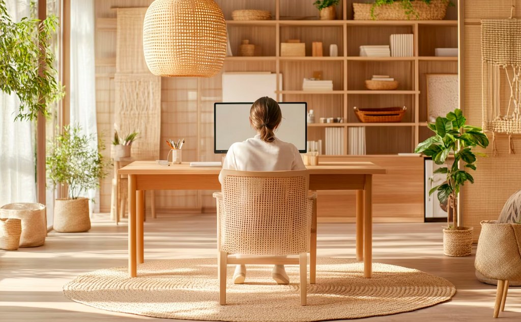 A themed home office.