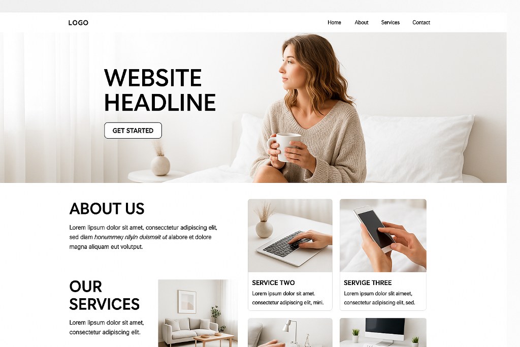 A website with high quality images.