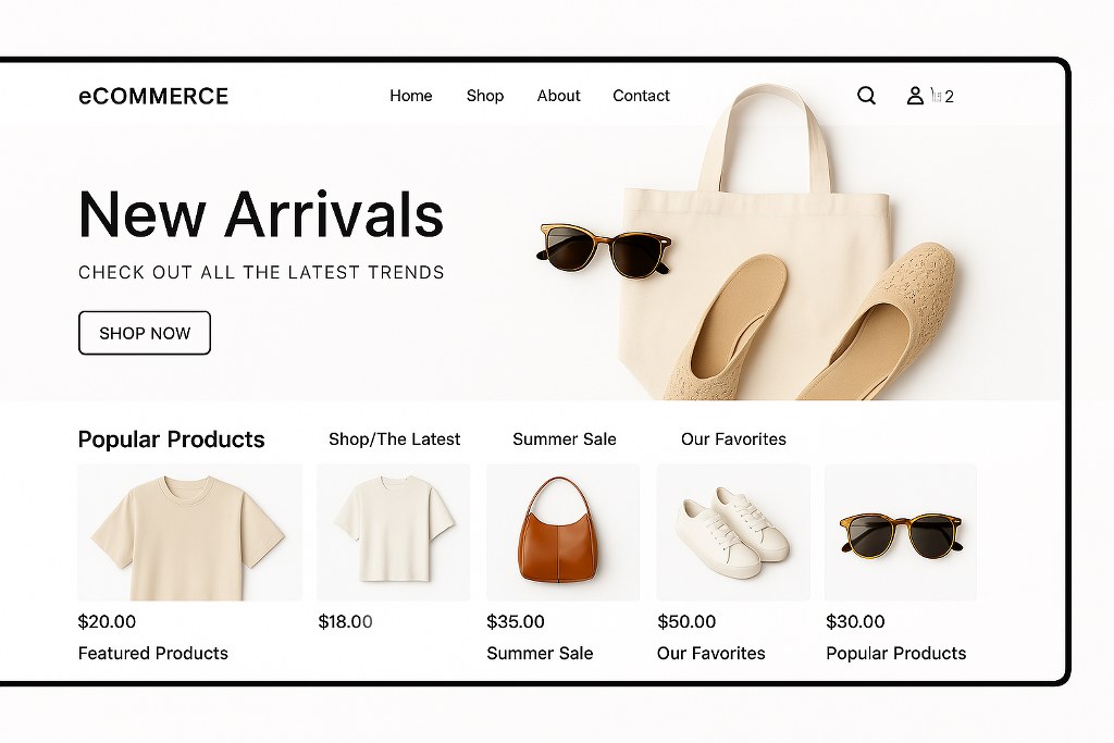 An e-commerce website.