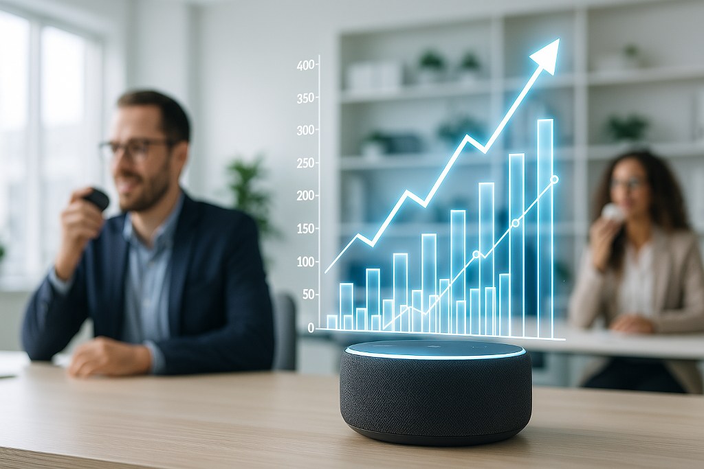 An illustration of customer information analysis in a voice assistant.