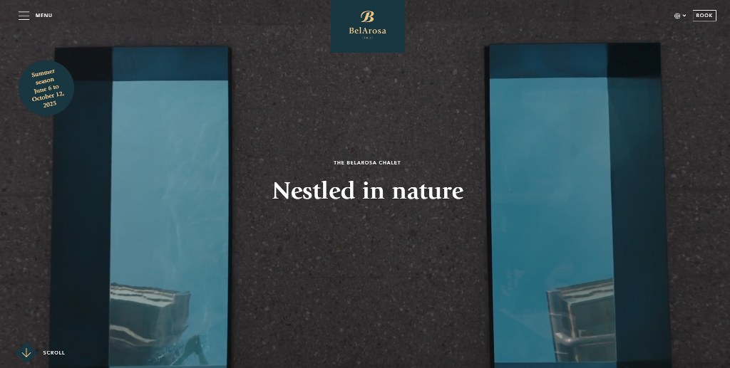 BelArosa Chalet homepage.