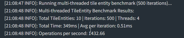 Tile Entity Benchmark (500 iterations)