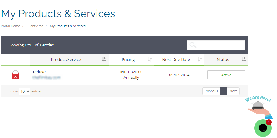 Products & Services page