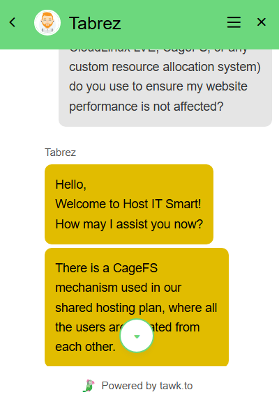 Livechat conversation