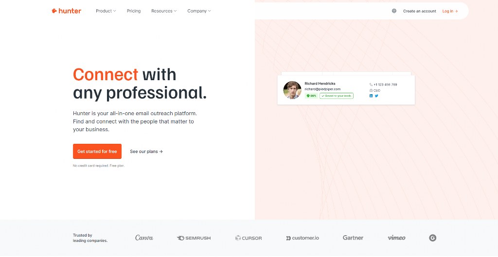 Hunter website.
