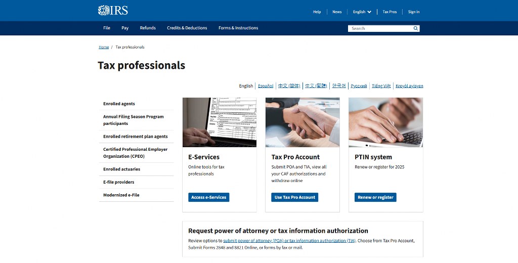 IRS website.
