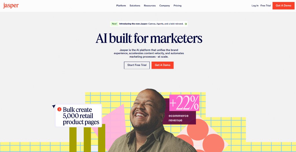 Jasper homepage.