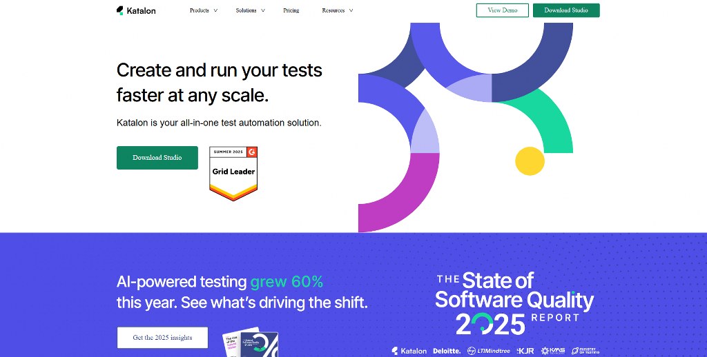 Katalon website.