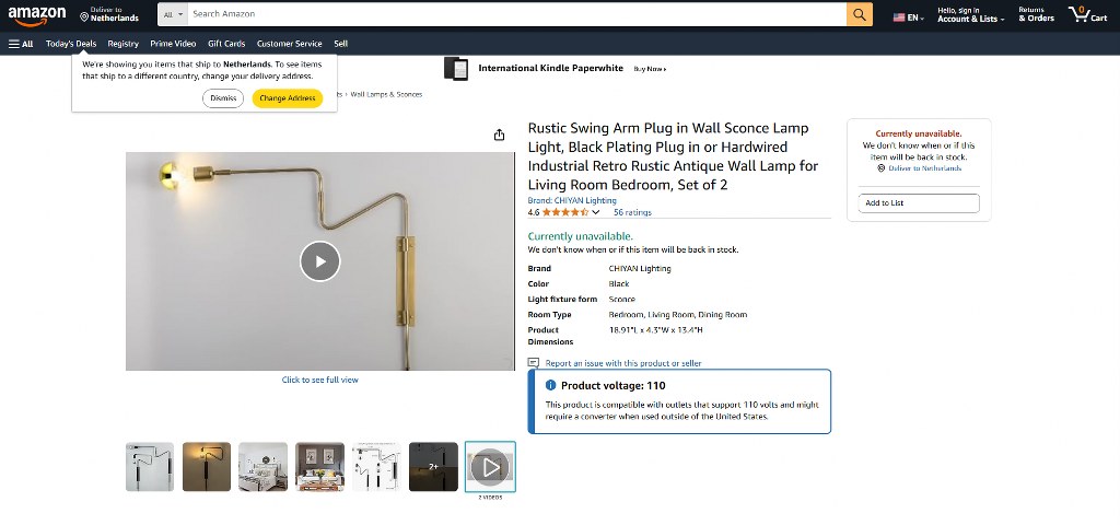 Lamps on Amazon.