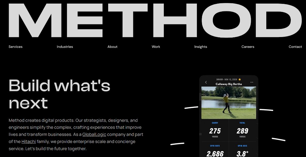 Method website landing page.