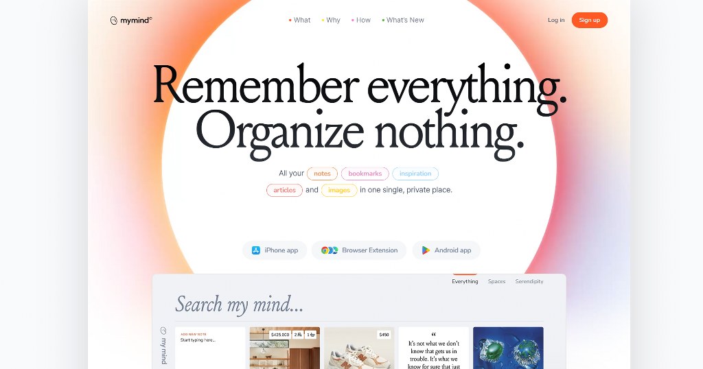 MyMind's website.