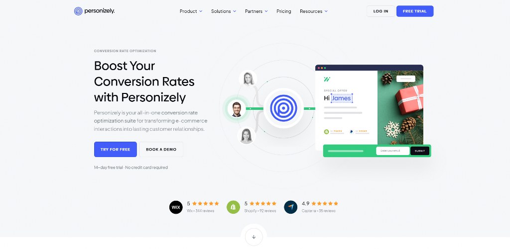 Personizely's website.