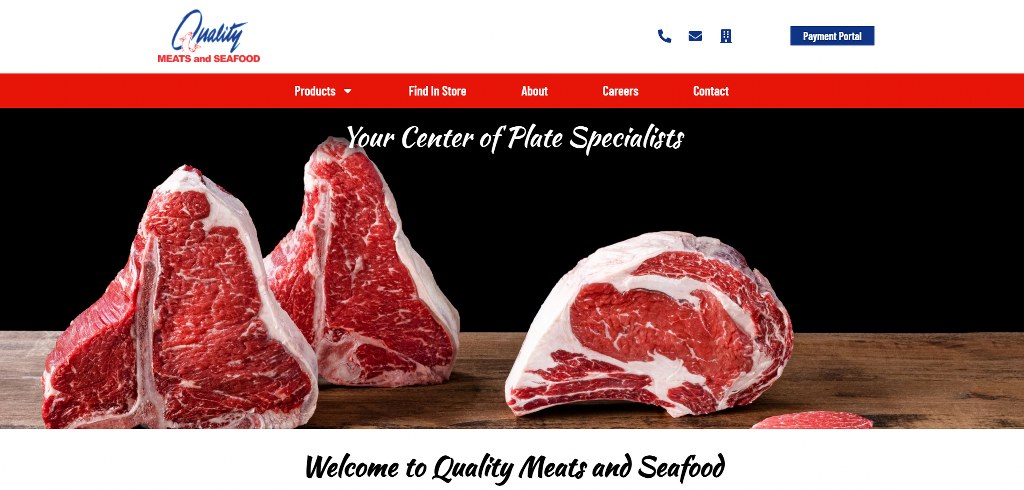 Quality Meats' website.