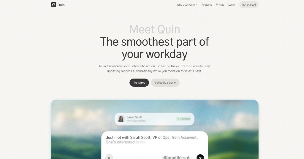 Quinn website.