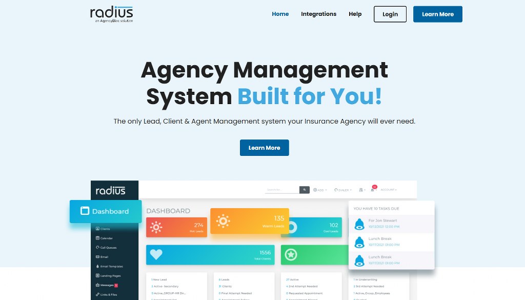 Radius website.