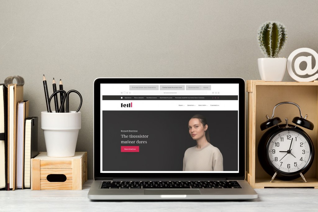 Sample website that is elegant and dark.
