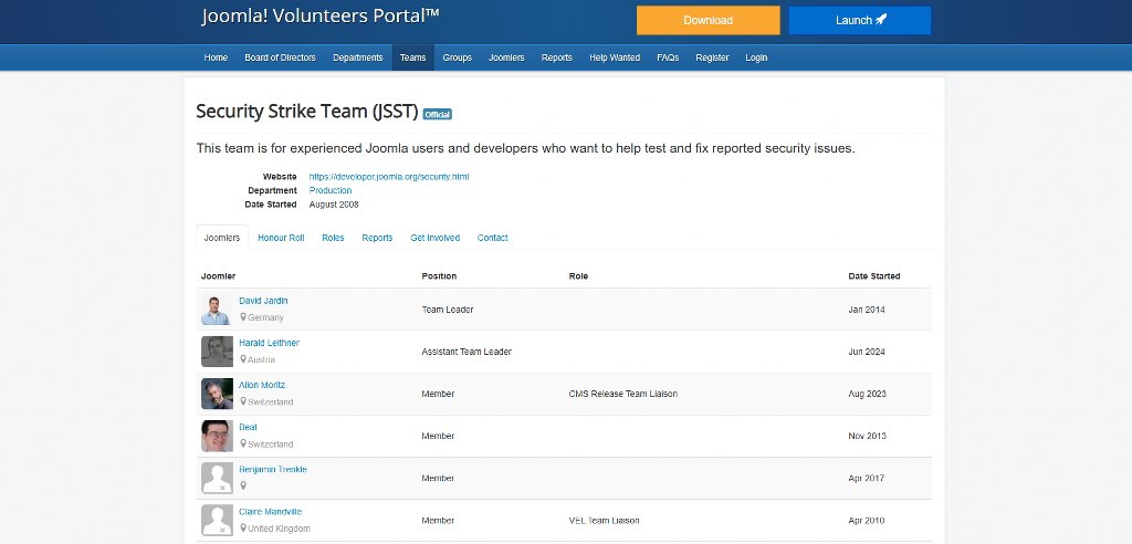 Security Strike Team homepage.