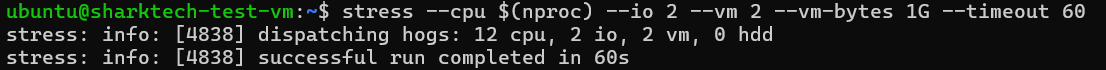 Stress test results