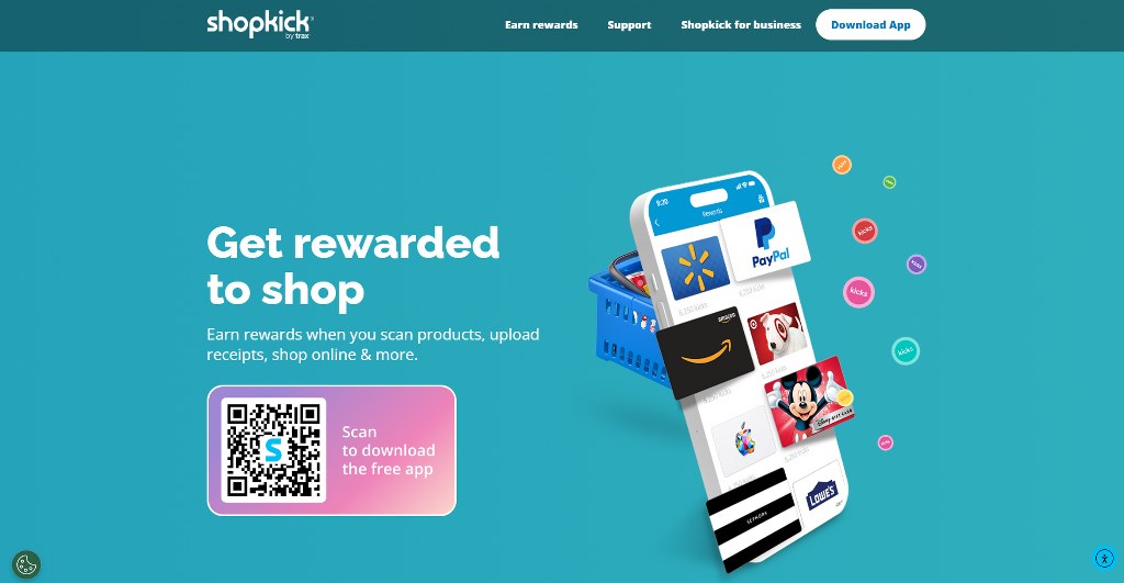 Shopkick homepage.