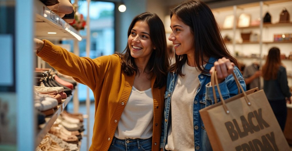 Shoppers in a store.