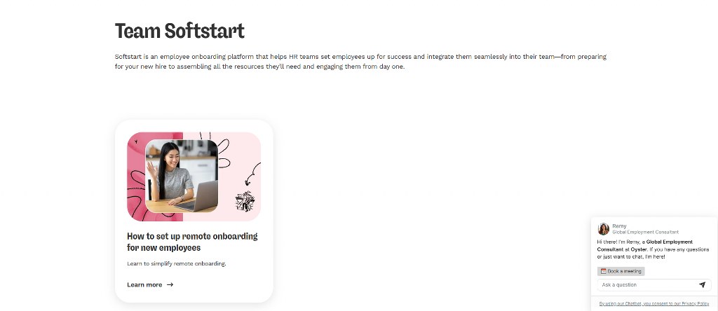 Softstart webpage.