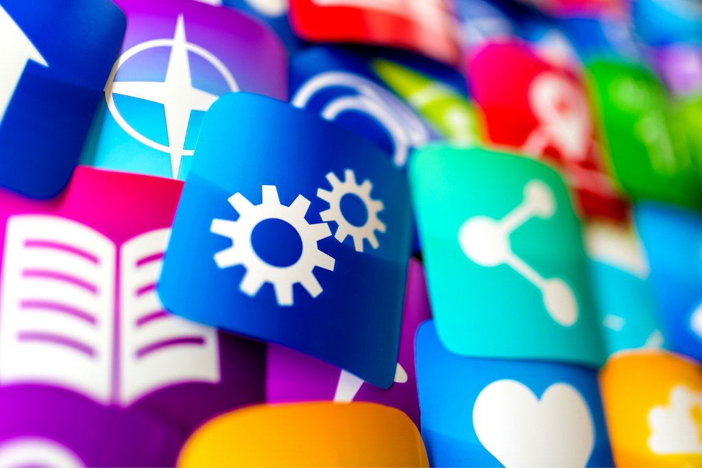 Software application icons.