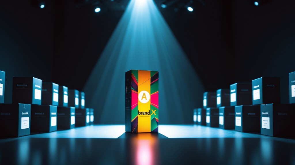 Spotlight on a branded product