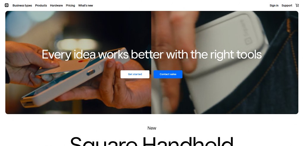 Square's website.