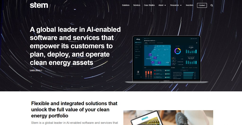 Stem website homepage.